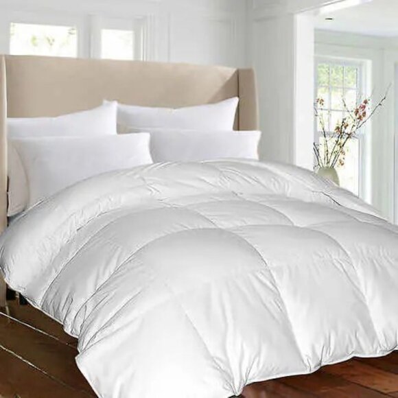 Blue Ridge 1000 Thread Count Cotton Down Alternative Comforter, Full/Queen, NWT - Picture 1 of 1